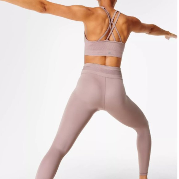 Sweaty Betty - All Day Wrap Waist Legging - Dusty Pink XXS or S - Picture 3 of 5